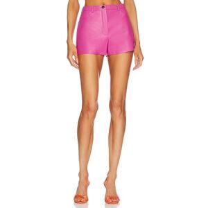 CULTNAKED Faux Leather Shorts Mid Rise Sexy Classy Edgy Statement Pink Size XS